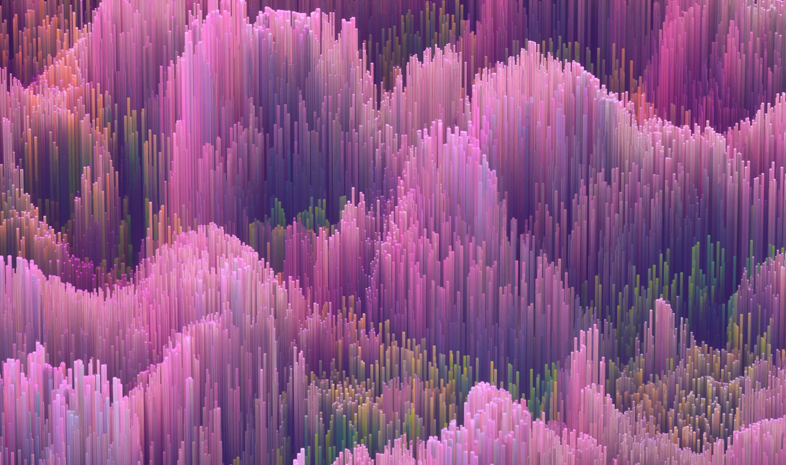 abstract pink purple 3D render