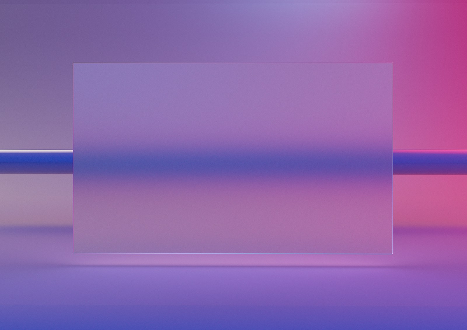 a blurry photo of a square object in the middle of a room