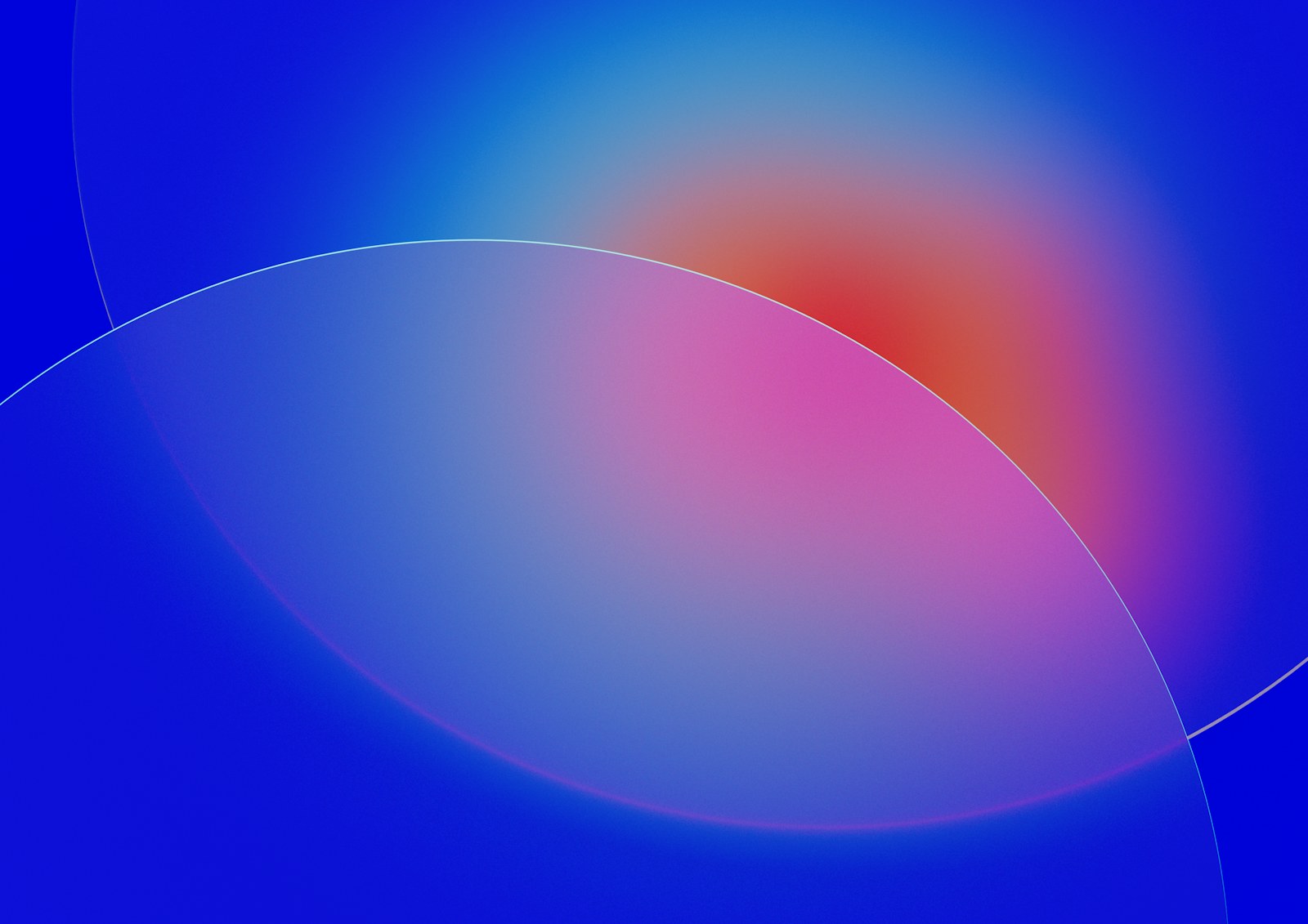 blue gradient wallpaper with pink glow