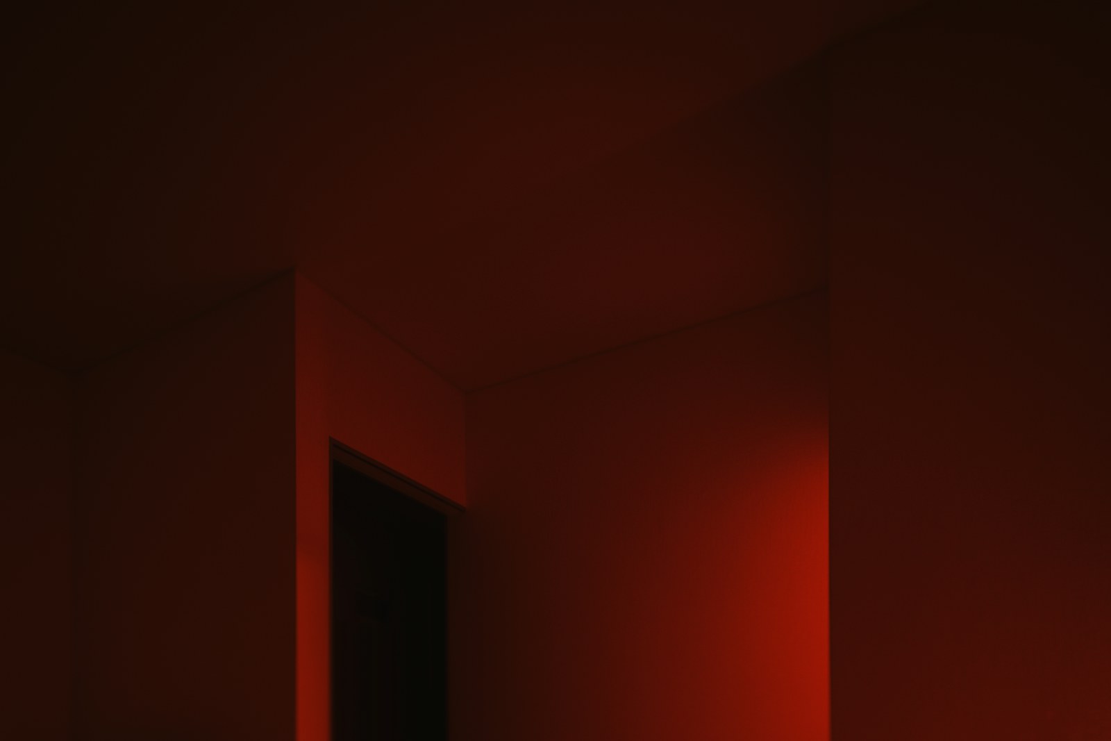 red and white painted wall