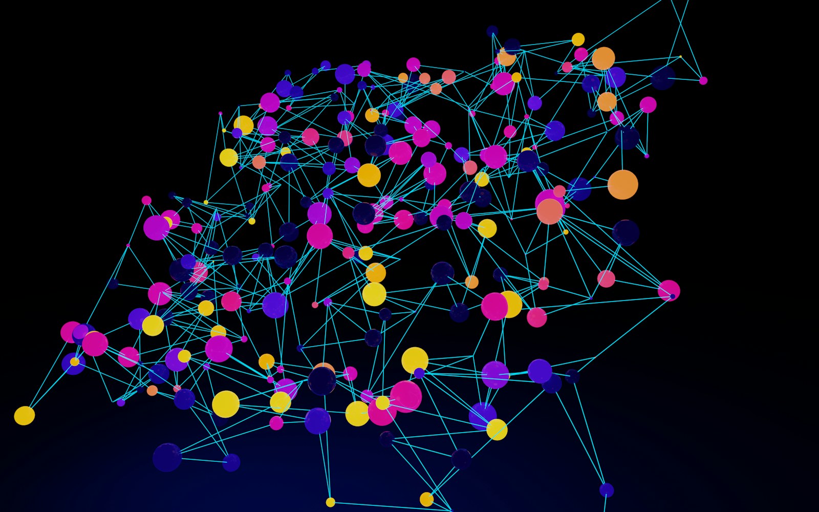 an abstract image of a network of dots
