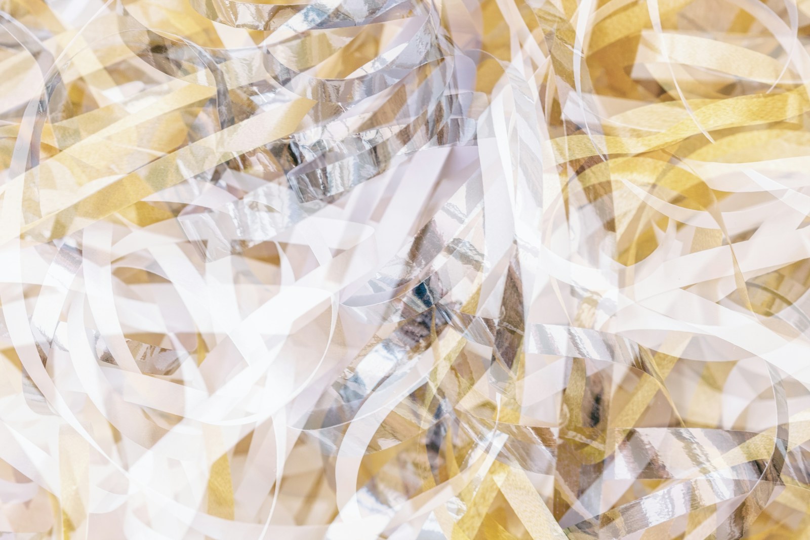 a close up of a bunch of yellow and white objects