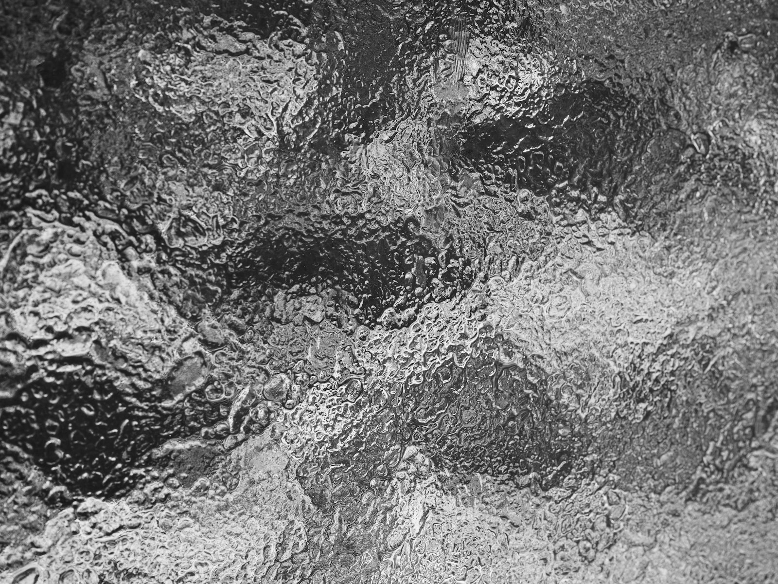 Frosted glass texture, evoking a sense of smoothness